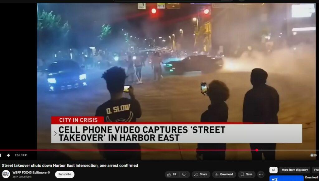 Baltimore Off the Rails - Downtown Intersection Takeovers Driftoffs